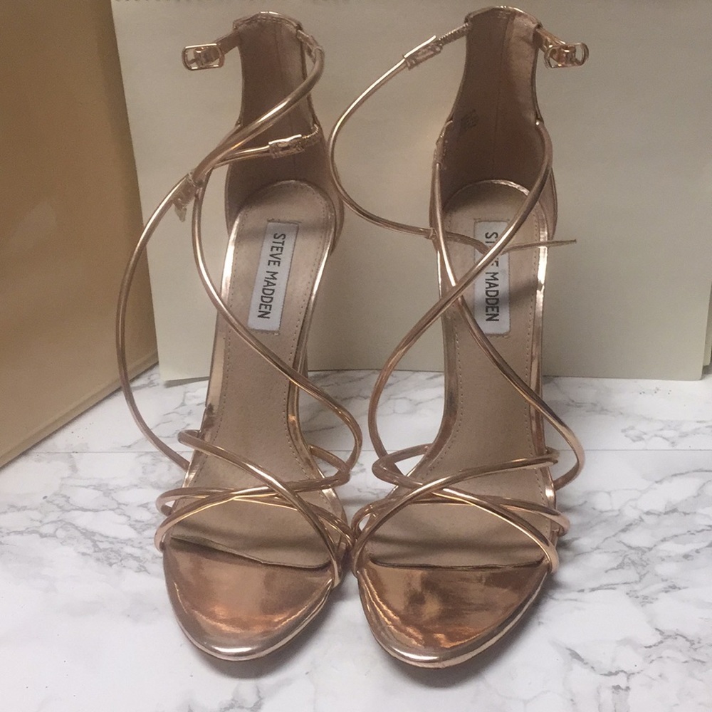 Steve Madden rose gold heels 8.5